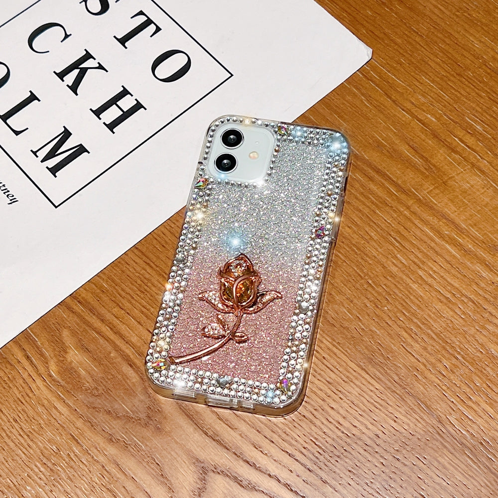 Rose Diamond TPU (Soft) Phone Case - iPhone 15