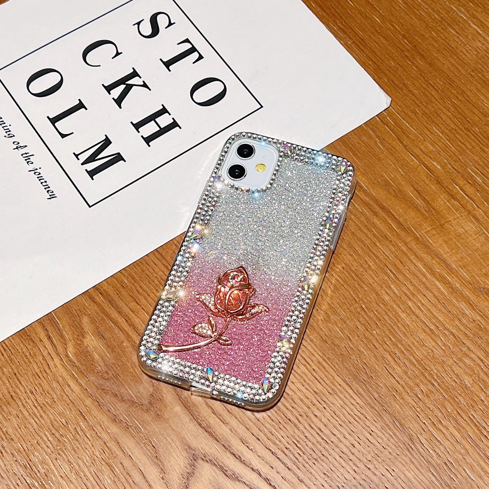 Rose Diamond TPU (Soft) Phone Case - Samsung S24 FE