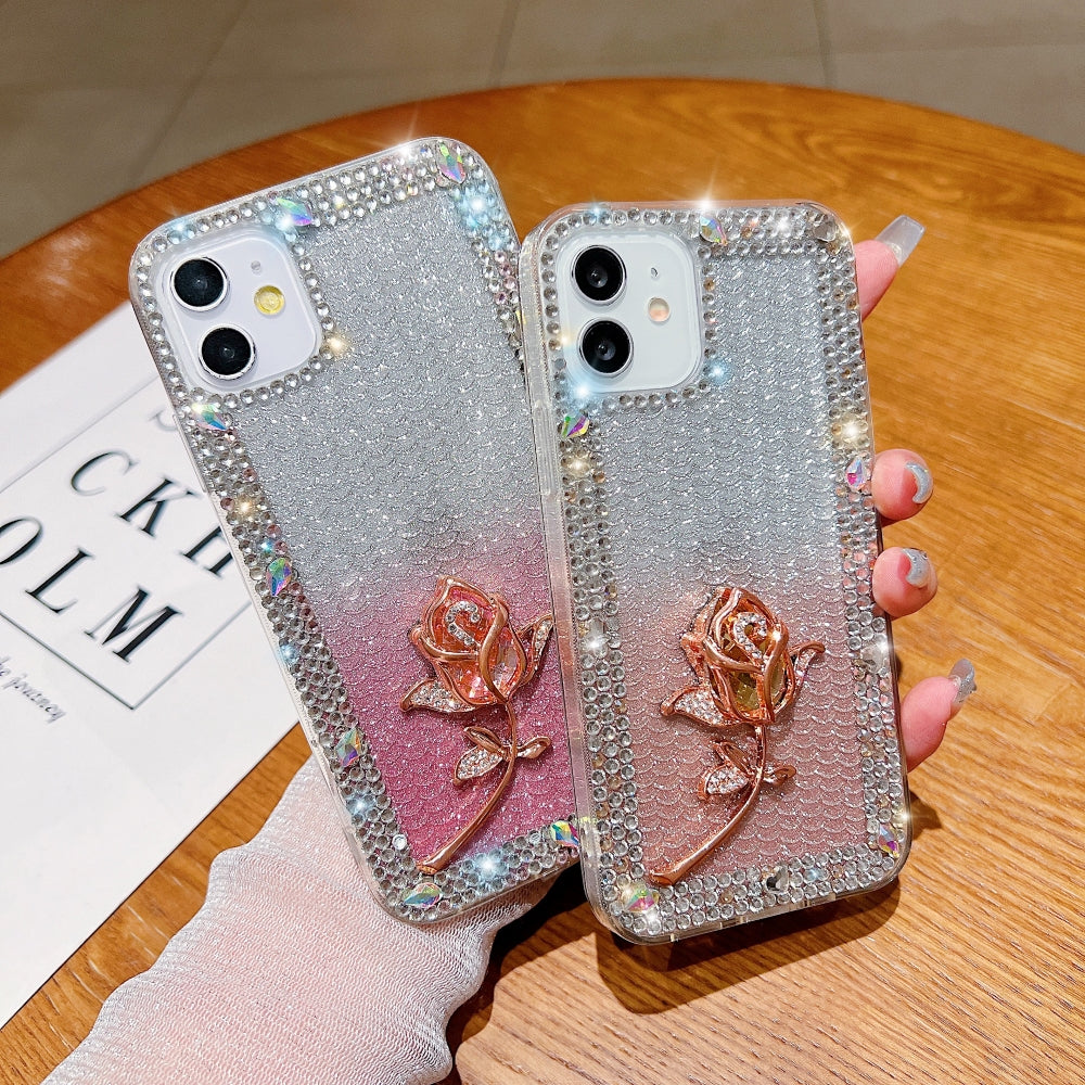 Rose Diamond TPU (Soft) Phone Case - iPhone 14 Pro Max