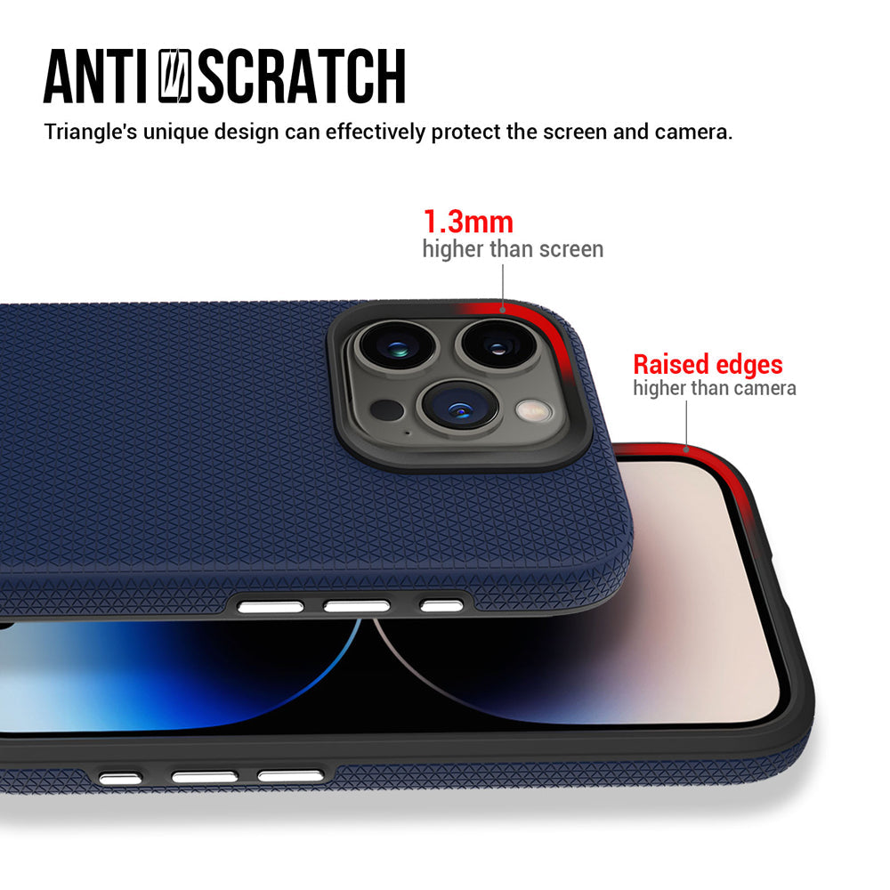 Shockproof Rugged Metal Button TPU (Soft) | PC (Hard) Phone Case - iPhone 13