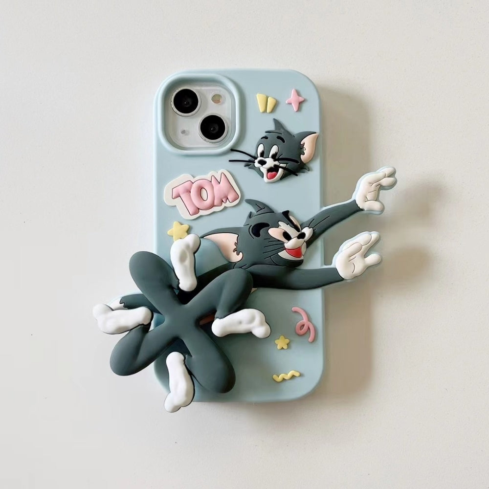 Silicone Soft 3D Running Cartoon Phone Case - iPhone 13 Pro Max