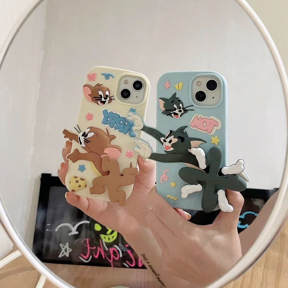 Silicone Soft 3D Running Cartoon Phone Case - iPhone 13 Pro Max