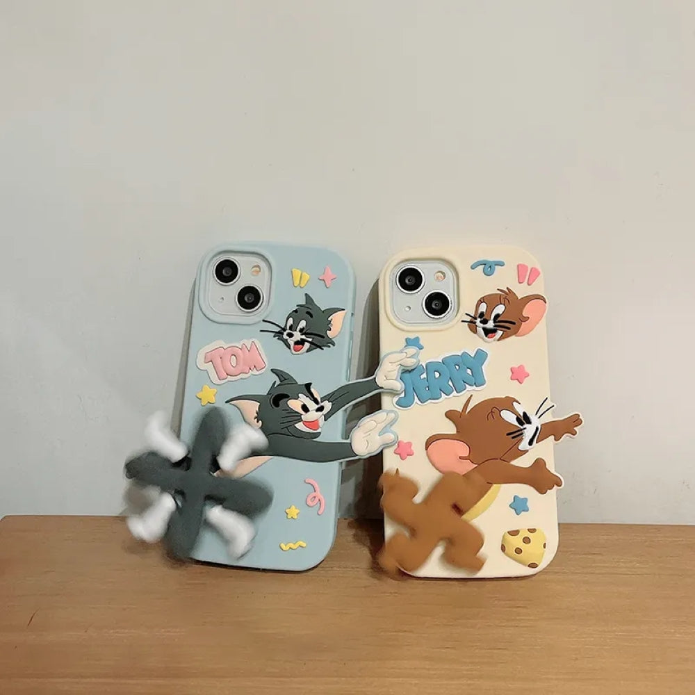 Silicone Soft 3D Running Cartoon Phone Case - iPhone 14 Pro