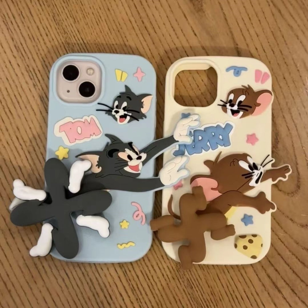 Silicone Soft 3D Running Cartoon Phone Case - iPhone 13 Pro Max