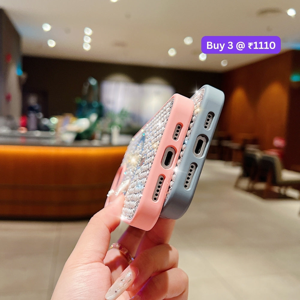Shining Star and Pearl Diamond Magsafe Phone Case - iPhone 15 Pro Max