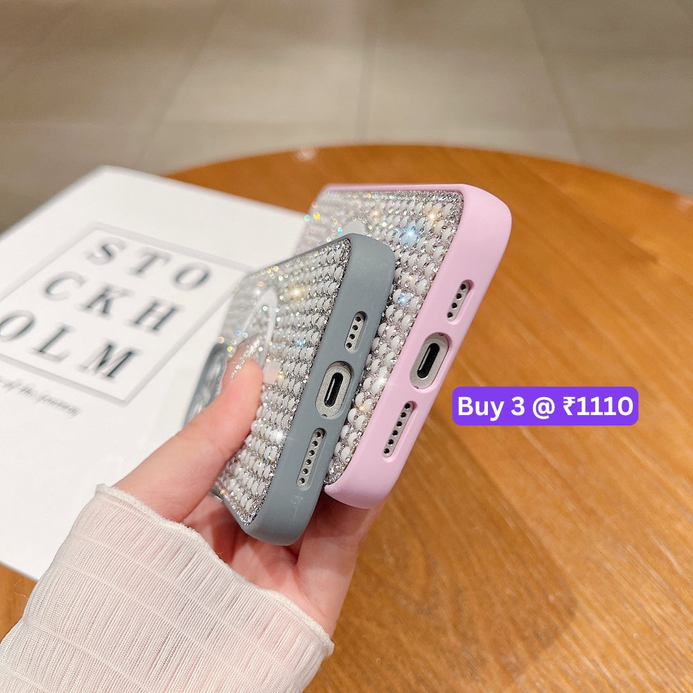 Shining Star and Pearl Diamond Magsafe Phone Case - iPhone 14 Pro