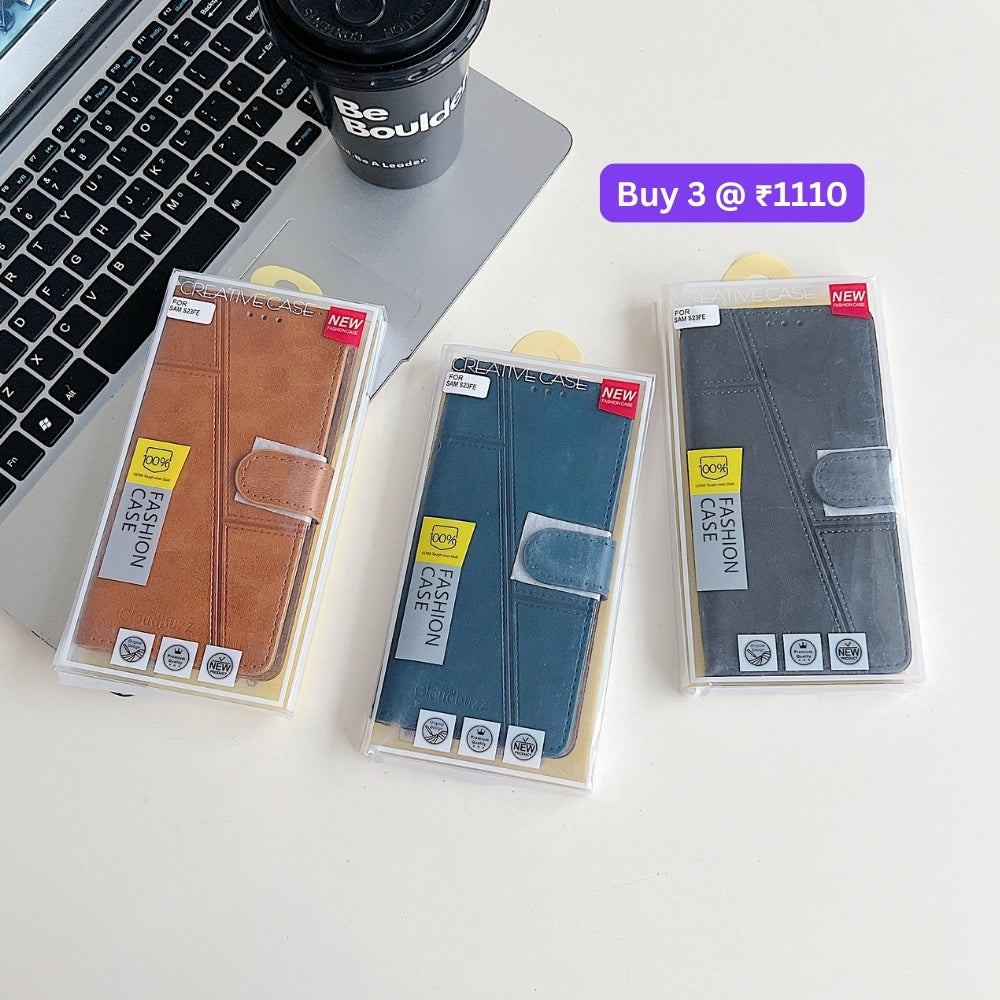 Shockproof PU Leather Flip Phone Case - Oppo A3 Pro