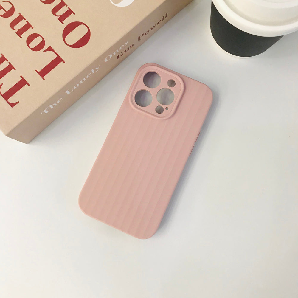 Premium Stripe Silicone Camera Protection Cover - iPhone 15 Plus