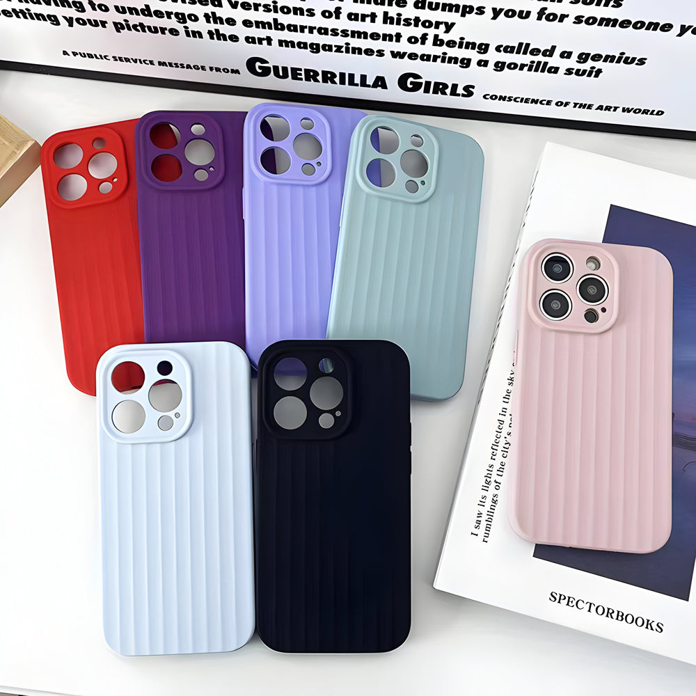 Premium Stripe Silicone Camera Protection Cover - iPhone 14 Pro