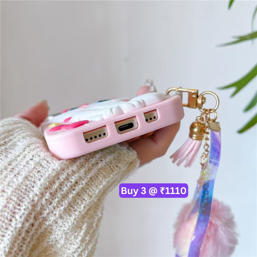 Silicone 3D Meow Chic TPU (Soft) Phone Case - iPhone 15 Pro Max
