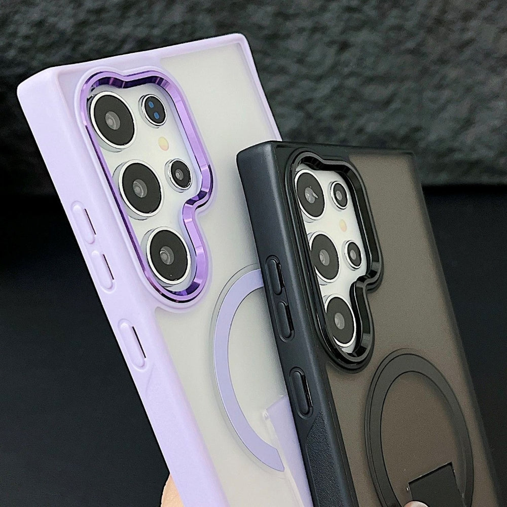 Shockproof Kickstand Magnetic Wireless Charge Phone Case - iPhone 13