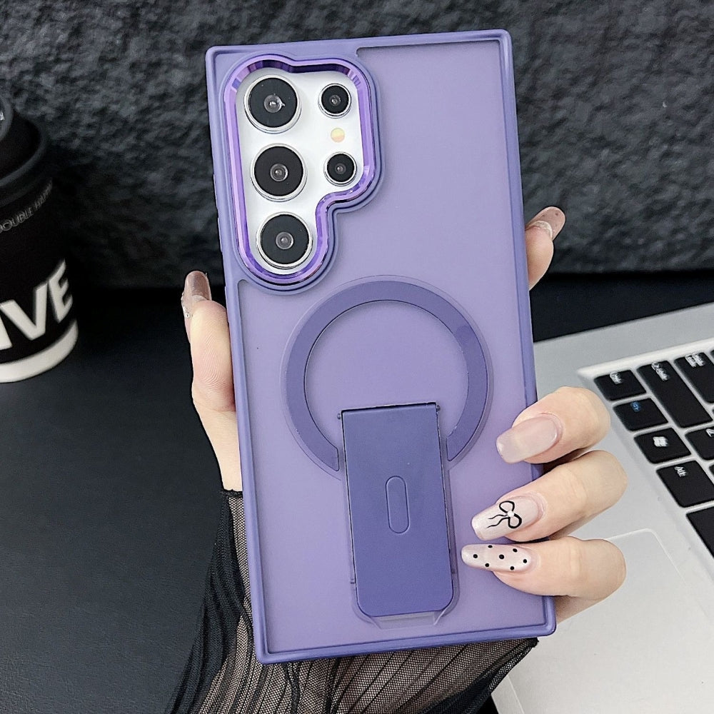 Shockproof Kickstand Magnetic Wireless Charge Phone Case - iPhone 13