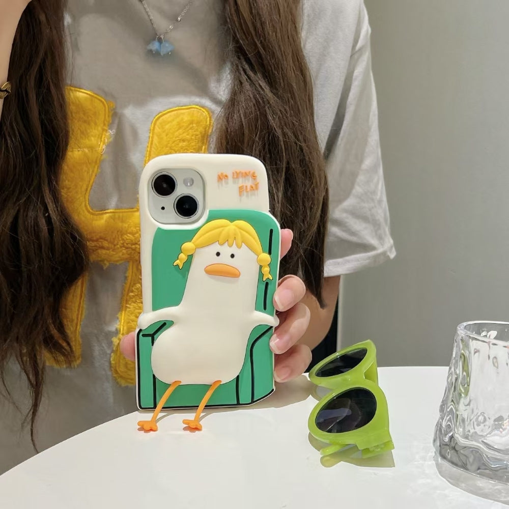 Soft Silicone Ducklings Phone Case - iPhone 16 Pro Max