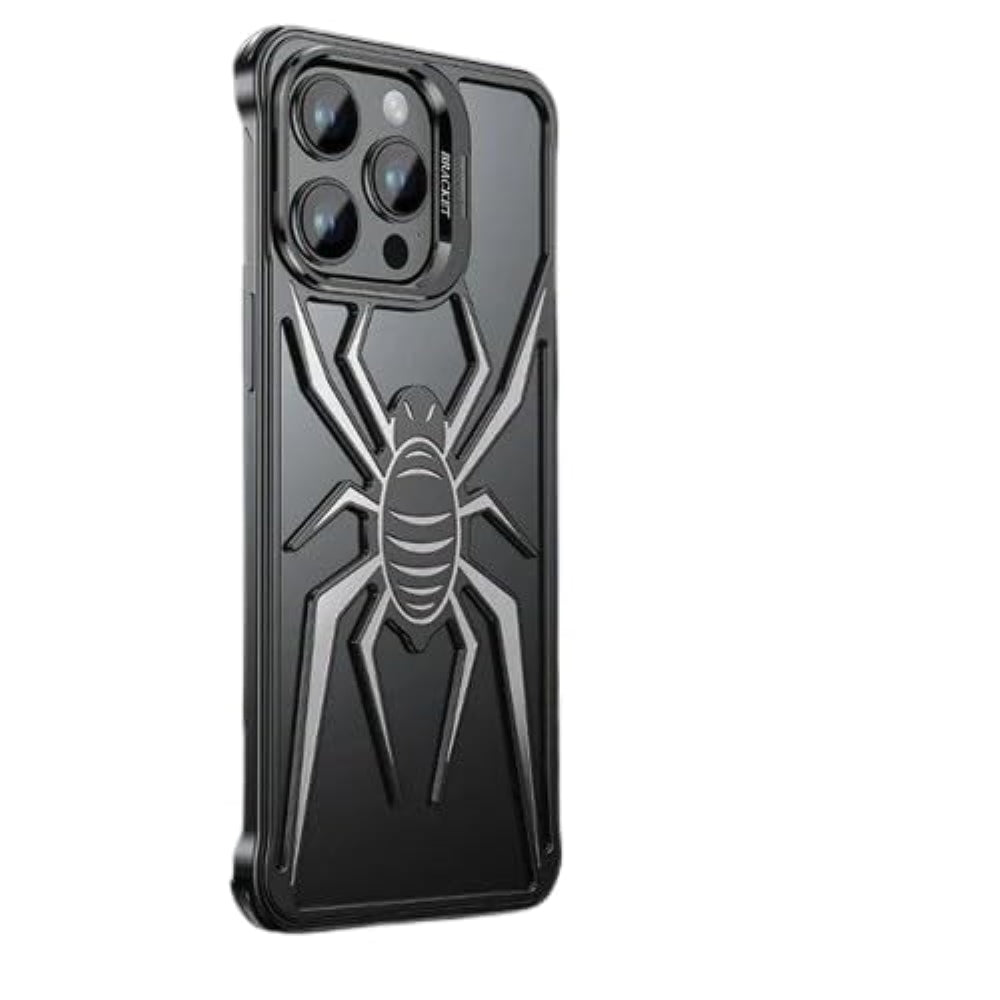 Spider Design Smart Kickstand Bumper Phone Case - iPhone 15 Pro Max