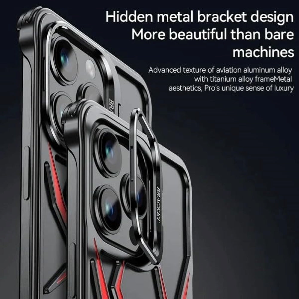 Spider Design Smart Kickstand Bumper Phone Case - iPhone 15 Plus