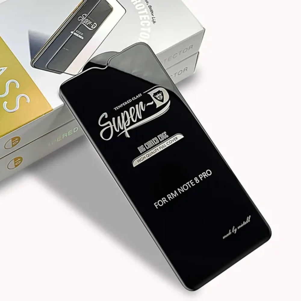 Super-D Tempered Glass | Edge to Edge Coverage Phone Screen Protector - Mi Note 6 Pro