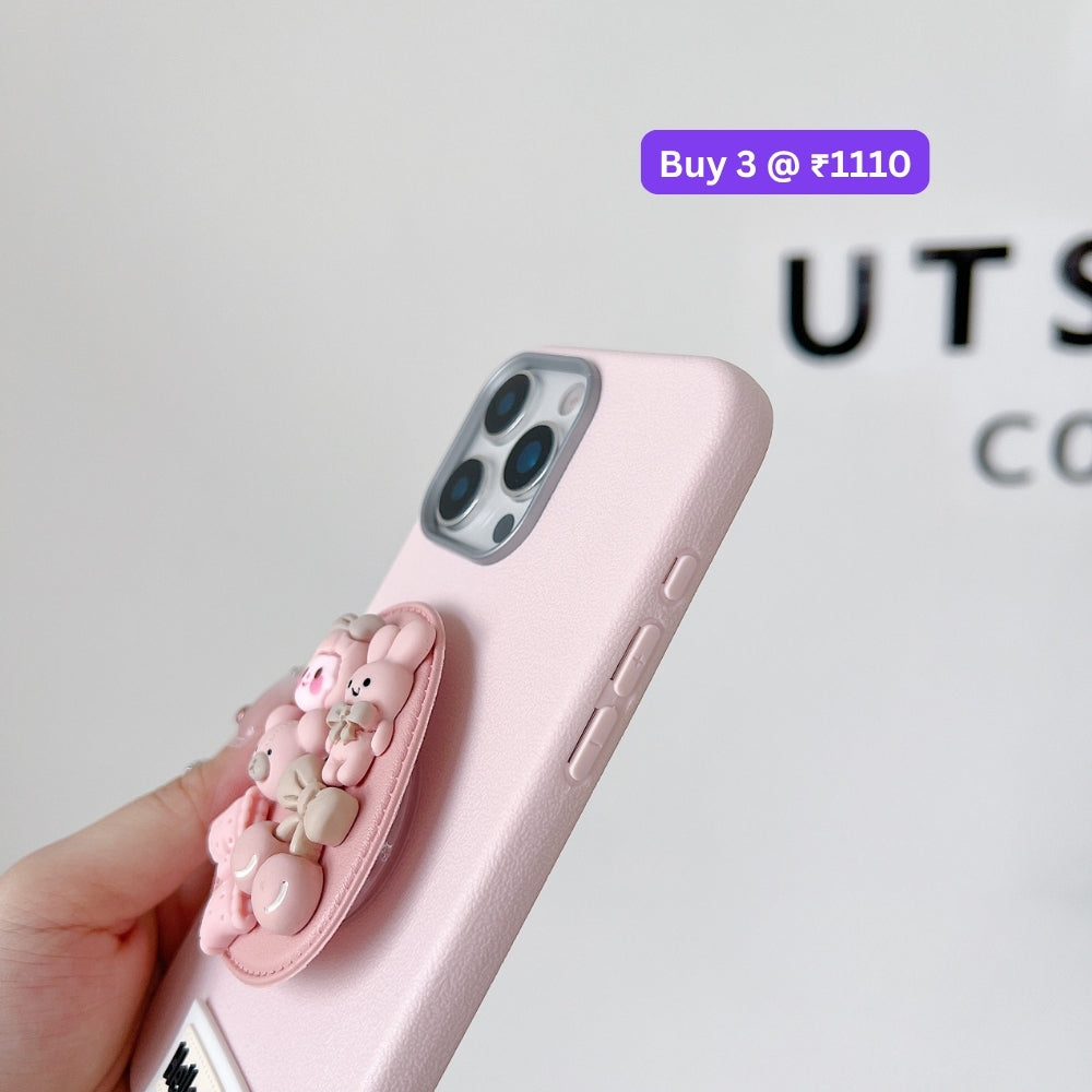 Toy Story Holder PU Leather Phone Case | Mobile Cover with Bracelet - iPhone 15 Pro Max