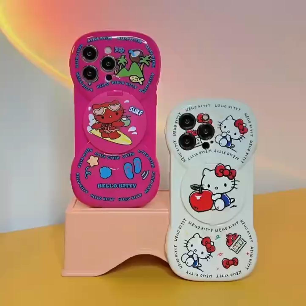 Hello Kitty TPU Case With Mirror Stand - iPhone 11