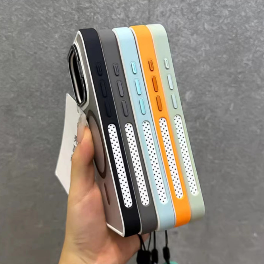 Wireless Charging Matte Stand PC Magnetic Phone Case - iPhone 14 Pro
