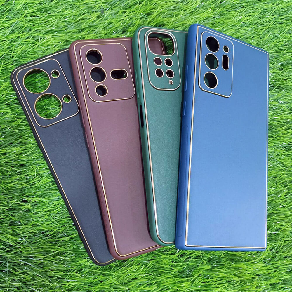 Leather Metal Plating Camera Protection Cover – iPhone 11