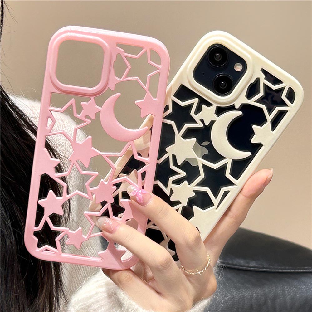 Trendy Hollow Star and Moon Pattern TPU (Soft) Case - iPhone 11