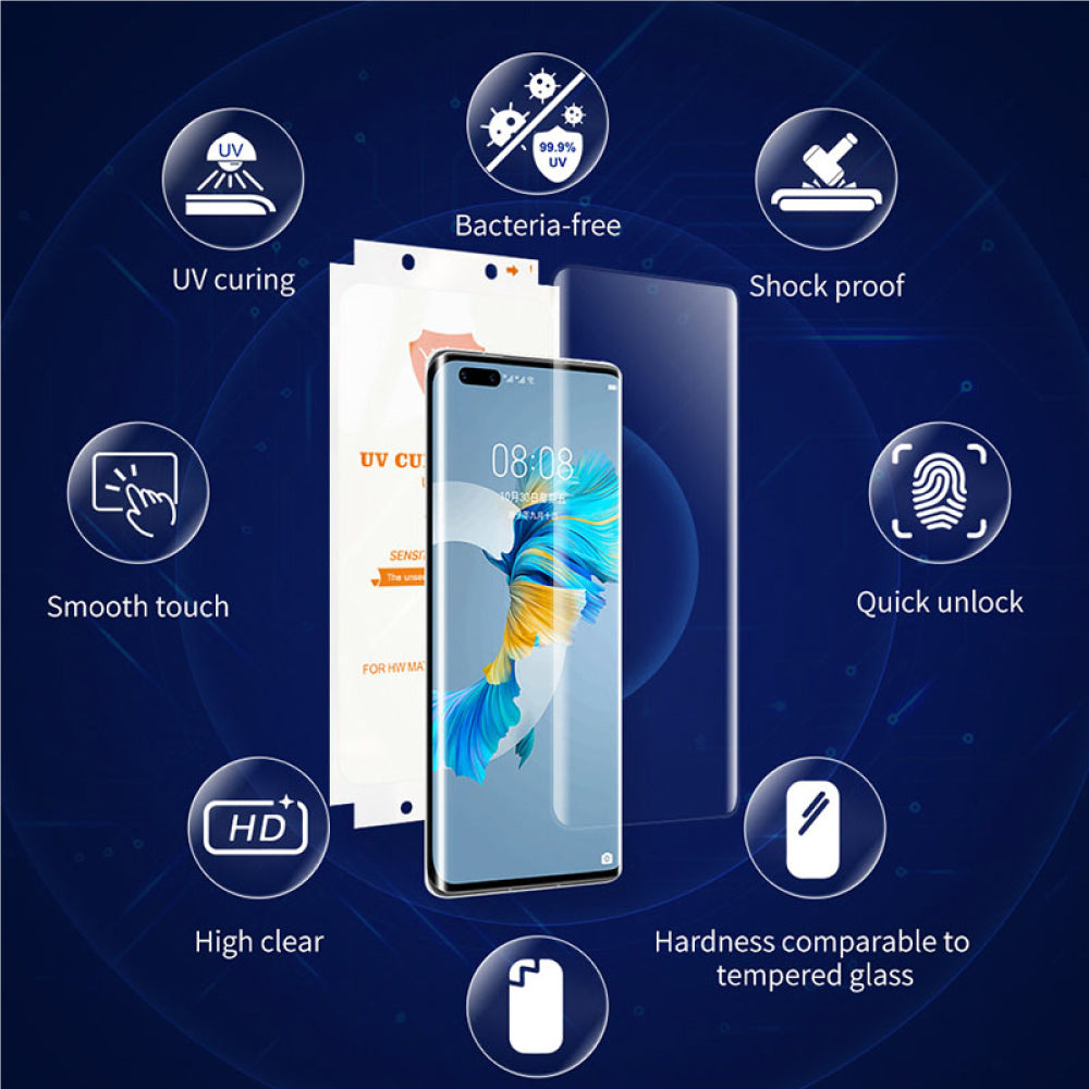 UV Curved Tempered Glass | Screen Guard With UV Light Phone Screen Protector - Mi 11